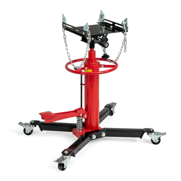 Ktaxon Hydraulic Telescoping Transmission Jack, 3/4-Ton, Red