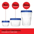 thumbnail image 5 of Stock Your Home 32oz Plastic Containers with Twist Top Lids (6 Pack), Quart Freezer Containers with Lids for Leftover Food, Airtight Reusable Soup Containers with Lids, Microwave and Dishwasher Safe, 5 of 9