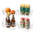 thumbnail image 2 of Novelinks 4 Pack Plastic Storage Bins Utility Storage Organizer Bin Clear Pantry Organization Cabinet Storage Containers,Small, 2 of 10