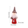 thumbnail image 3 of Fiudx Ángel de Navidad, Adorno para Árbol de Navidad, con Barba y Sombrero de Imitación, Tela, Diseño Multicolor, 20 X 9 X 6 Cm., 3 of 4