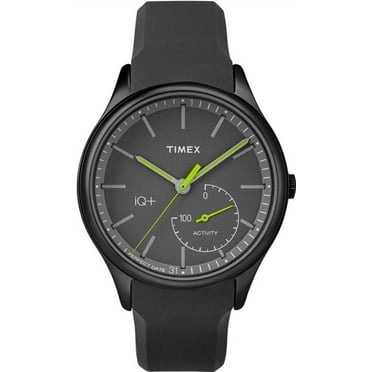 Timex iQ  Move 41mm Black Brass Case with Black Strap Band