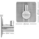 thumbnail image 5 of 5 Piezas Gancho Adhesivo 3M, Gancho de Pared de Baño de Acero Inoxidable, Toallero Autoadhesivo Impermeable y A Prueba de Aceite para Cocina, Sala de Estar y Oficina, 5 of 5