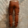 thumbnail image 3 of OIOLOYJM Cargo Pants for Men Relaxed Fit Ripstop Hiking Trousers with Multi Pockets Casual Outdoor Camping Fishing Pants Saffron XL, 3 of 3