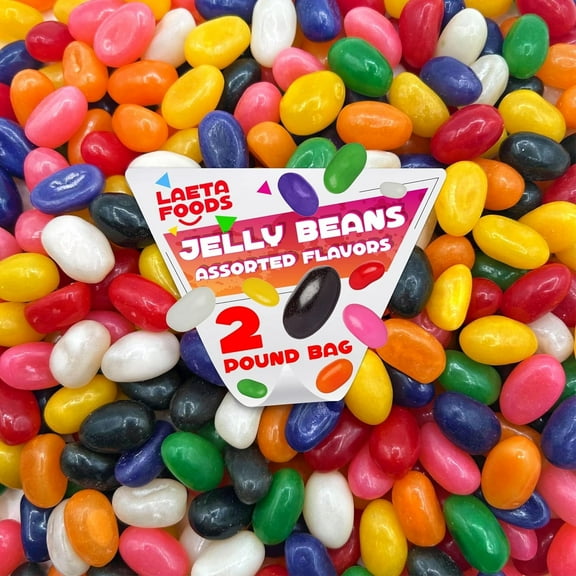 Jelly Beans Candy Assorted Flavors  (2 Pound Bag)
