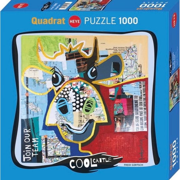 Heye Dotted Cow 1000 Piece Quadrat Puzzle