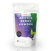 powbab Aronia Berry Powder 3.5 oz - from 100% Organic USA Grown Aronia Berries. No Added Sugar