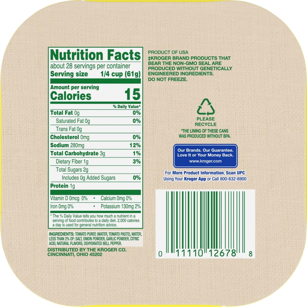 Kroger Tomato Sauce 4 ct / 15 oz - 3 Pack