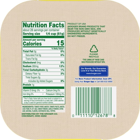 Kroger Tomato Sauce 4 ct / 15 oz - Pack of 1