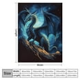 thumbnail image 4 of FUMJ Dragon Throw Blanket - Durable Dragon Blanket King Size Twin Size Dragon Bedding for Living Room Bedroom Sofa Office Super Soft Dragon Quilt Dragon Room Decor Kids Boys Girls Men Women, 4 of 6
