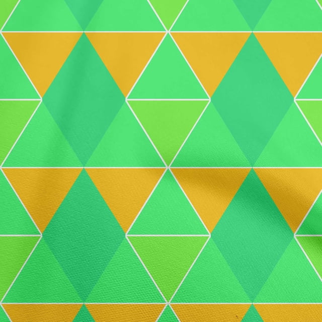 oneOone Viscose Chiffon Light Green Fabric Geometric Sewing Craft Projects Fabric Prints By Yard 42 Inch Wide