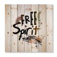 thumbnail image 3 of Designart 'Free Spirit Ethnic Feather' Bohemian & Eclectic Print on Natural Pine Wood, 3 of 5