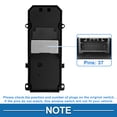 thumbnail image 4 of Interruptor de ventana eléctrica Unique Bargains No.35750THAH31 para el lado del conductor delantero para Honda UR-V Avancier 2016-2020 Negro, 4 of 7
