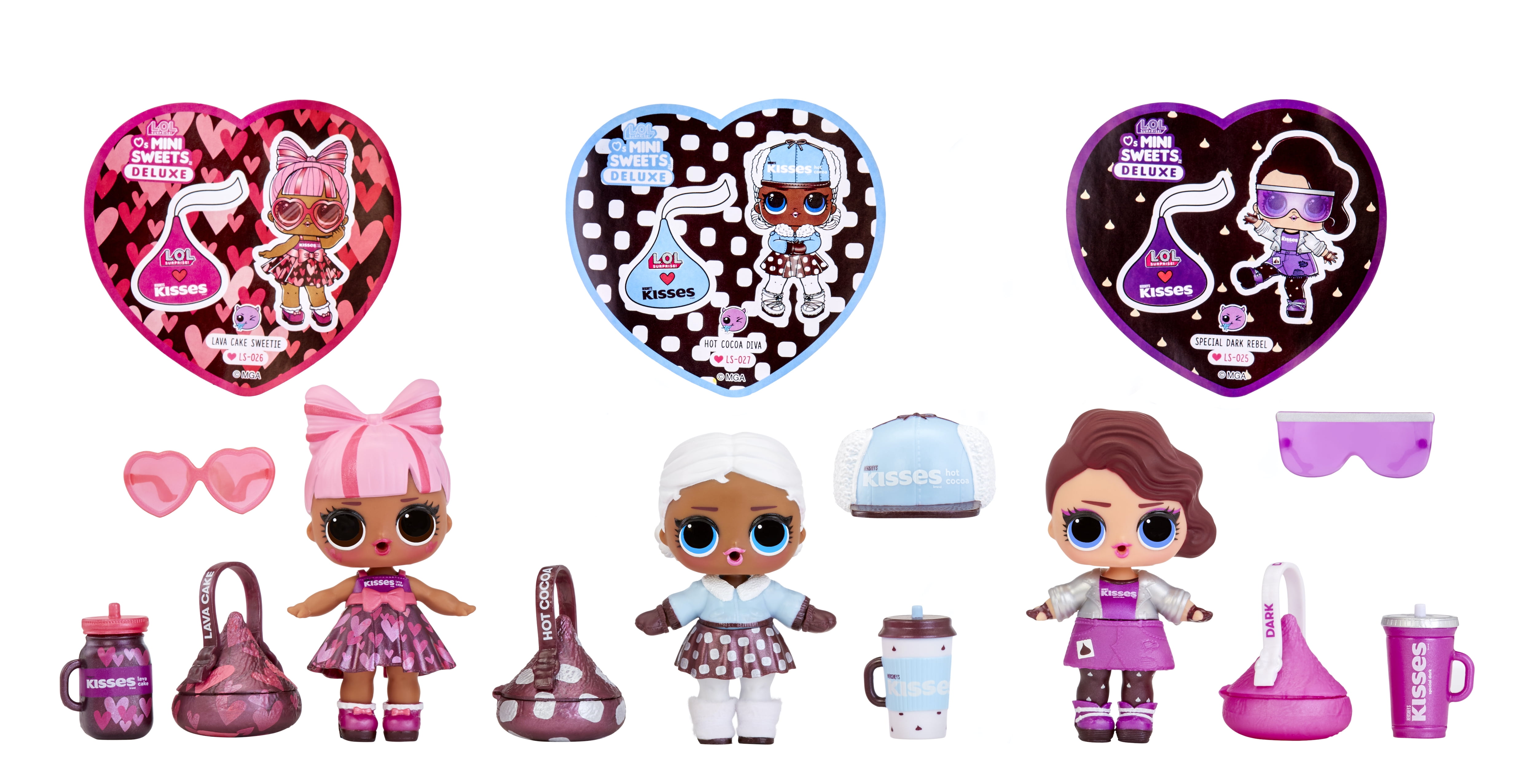 L.O.L Surprise! LOL Surprise Loves Mini Sweets Hershey’s Kisses Deluxe Pack with over 20 Surprises, Accessories, Collectible Dolls