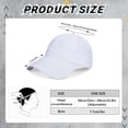 thumbnail image 7 of LUIISIS 2 Pcs Ponytail Hat, Women Criss Cross Ponytail Baseball Cap, Adjustable Baseball Hat for Women, Mesh Outdoor Sports Hat for Travel, Sports, 7 of 7