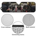 thumbnail image 6 of Uorisanigo Windshield Sun Shade Cover for 2007-2023 Wrangler Rubicon Sahara TJ JK JKU 2 & 4 Door - Cute Black Cat Driving Sunshade for Jeep Front Window Sunshade Sun Visor Block UV Rays, 6 of 7