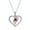Red, variant on Valentine Day Gifts for Women, 925 Sterling Silver Infinity Heart Necklace Mom Necklace I Love You Mom Jewelry Gifts for Girlfriend, Wife, Mom, Nana