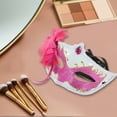 thumbnail image 4 of Unique Bargains Halloween Christmas 1 Pc Ball Princess Half Face Party Mask for Masquerade Party Rose Red, 4 of 4