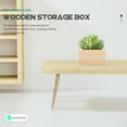thumbnail image 2 of 4Pcs Wooden Boxes Lidless Wooden Boxes Tabletop Wood Boxes Small Square Wooden Boxes, 2 of 9