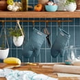 thumbnail image 2 of KitchenAid Asteroid Oven Mitt 2-Pack Set, Fog Blue, 7"x12.5", 2 of 7