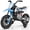 Blue, variant on LIGIANT 12V Kids Ride-On Motorcycle, 2×25W Motors, Training Wheels, Throttle Grip, Bluetooth & Music, Spring Suspension