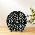 thumbnail image 6 of Sikiie Daisies Flowers Bone China Decorative Plate Personality Ceramic Dinner Plate Crafts Decorative Ceramic Decorative Plate -7in, 6 of 6