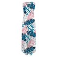 thumbnail image 5 of Wycnly Dresses for Women 2024 Loose Pocket Beach Boho Side Slit Shift Sun Dresses Sleeveless Crewneck Leaves Print Summer Maxi Casual Dress Army Green XXL, 5 of 5