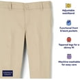 thumbnail image 4 of French Toast Girls School Uniform Adjustable Waist Stretch Twill Skinny Pants, Sizes 4-20 & Plus, 4 of 7