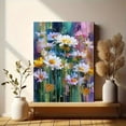 thumbnail image 6 of Abstract Impressionist Daisy Oil Canvas Print, Suitable for Living Room, Bedroom, Office, Kitchen Decor, 6 of 8
