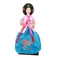 thumbnail image 2 of Muñeca Hanbok coreana, estatua femenina, juguete único, artesanía tradicional, figura coleccionable, muñeca asiática antigua para decoración de mesa. Estilo F, 2 of 8