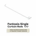 thumbnail image 2 of Achim Fantasia White Single Curtain Rod, 18-28", 2.5" Projection, 2 of 5