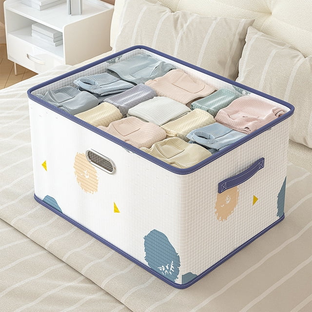 Heavy Duty Storage Bag With Reinforced Carrying Handles Clothing Quilt Storage Bag Moving Packing Bag Thickened Double Zipper Saves Travel Space