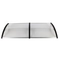 thumbnail image 4 of Door Window Rain Cover Eaves Black Holder Canopy Rain Awning, 4 of 9