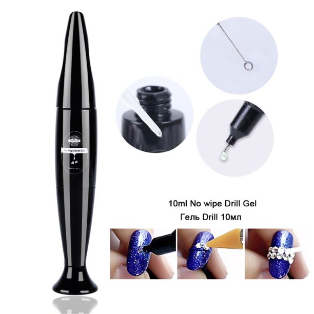 Pegamento adhesivo de 10ml para decoración de uñas, Gel para decoraciones de diamantes de imitación, joyería sin toallitas, capa superior de Gel fuerte, accesorios de manicura DIY, LA953-1 Tan Jianjun unisex