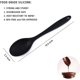 thumbnail image 2 of Juego de 2 cucharas de silicona, cucharas de cocina antiadherentes para cocinar sin BPA para revolver, sacar, mezclar y servir (negro y rojo) BANYUO Electrónica, 2 of 6