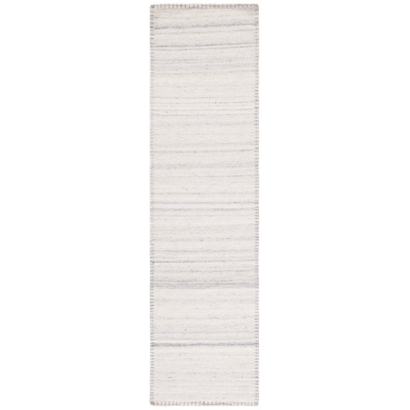 SAFAVIEH Kilim Luka Striped Runner Rug, Beige/Light Grey, 2'3" x 9'