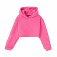 thumbnail image 6 of Posijego Girls Athletic Sweatshirt Fleece Hooded Lightweight Soft Long Sleeve Pullover Sweatshirts Casual Tops, 6 of 9