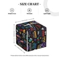 thumbnail image 4 of Lsque Basketball Printed Tissue Box Cover Holder, Facial Paper Organizer Dispenser,Square with Bottom Belt, PVC Leather Decorative Organizer, 4 of 8