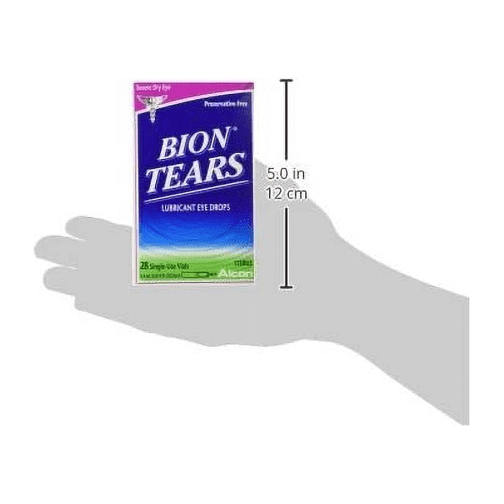 6 Pack Bion Tears Lubricant Eye Drops, Single-Use Vials - 28 Count
