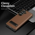 thumbnail image 3 of ELEHOLD Case for Samsung Galaxy Z Fold 7, Lightweight Non-Slip Slim Faux Leather Kickstand Shock-Absorbent Anti-Scratch Protective Case Cover for Samsung Galaxy Z Fold 7,Brown, 3 of 12