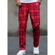 thumbnail image 5 of Mens Pantalones Casuales Relajado Ajuste Elástico de la Cintura Encaje Hasta Pantalones de Lápiz Cuadrado Cordón Al Aire Libre, 5 of 9