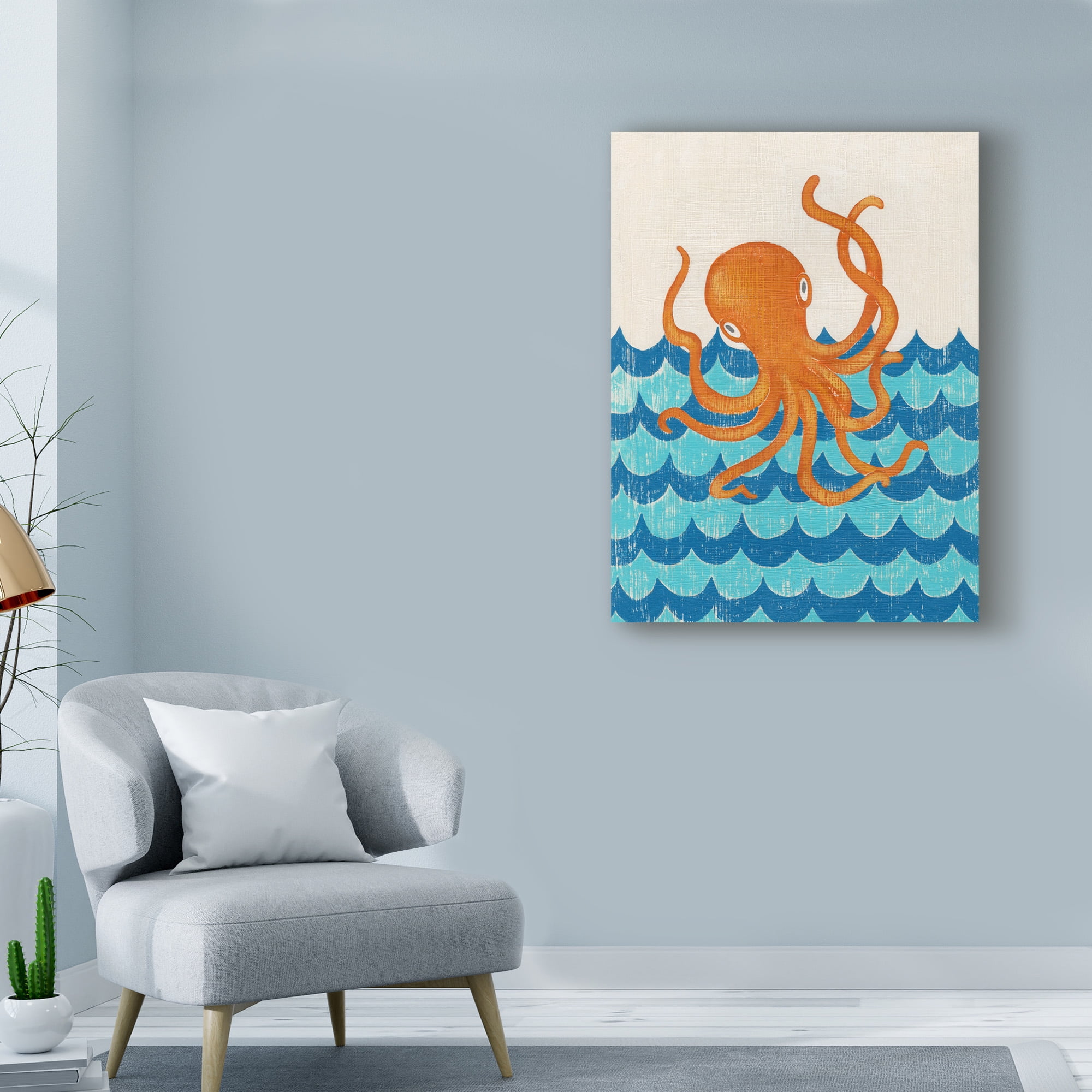 Trademark Fine Art 'Trumans Voyage II' Canvas Art by Chariklia Zarris