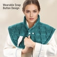thumbnail image 6 of MaxKare 24"x24"Heating Pad for Neck and Shoulders, Weighted Heating Pad, Green, 6 of 10