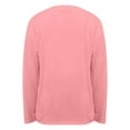 thumbnail image 6 of Luwomo T-Shirts for Women Oversized Long Sleeve Basic Round Neck Solid Color Loose Tops, 6 of 7