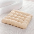 thumbnail image 2 of LYCAQL Floor Pillow, Square Floor Seating Pillow Cushion, Meditation Yoga Seat Kneeling Pillows Cushions Mat Pad, Solid Thick Tufted for Living Room, Balcony, Outdoor, 16x16 Inch (Beige), 2 of 9
