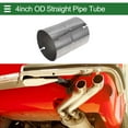 thumbnail image 2 of Tubo recto de escape T304 para automóvil, tubo recto de 6" de longitud con cabeza plana doble y superficie pulida con ranura media, 2 of 7