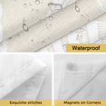 thumbnail image 4 of No Hook Starfish Coastal Shower Curtain with Snap in Liner Set, Shell Summer Beach Nautical Ocean Linen Waterproof Fabric Bathroom Curtains with See Through Top Window, Hotel Style Long 72 x 84 Inch, 4 of 9