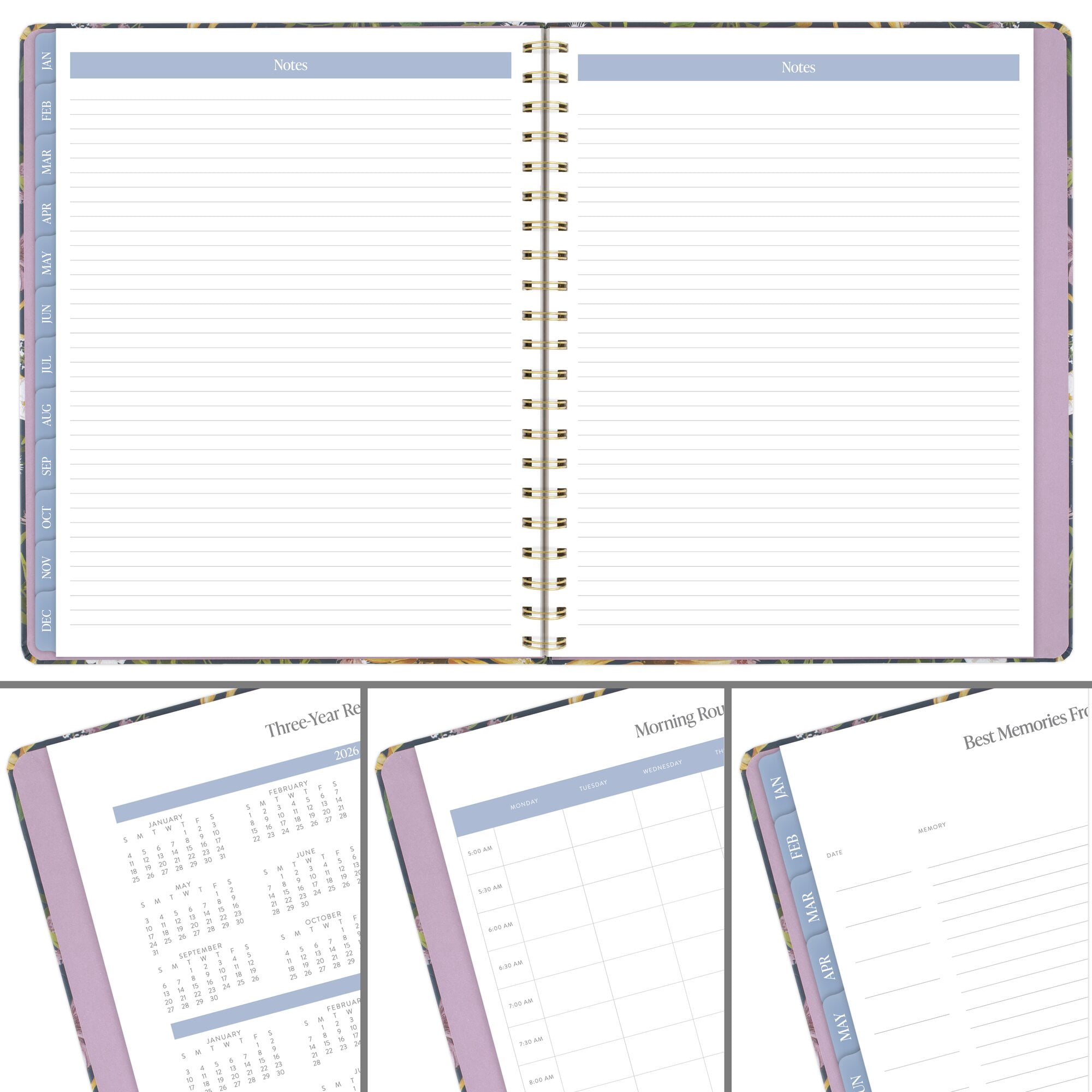 PenPillar for Mead Cambridge 2027 Weekly Monthly Planner Wildflower Large 8 12 x