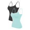 thumbnail image 1 of 2PC Camisole Women's Chest Pad With Four Seasons Plus Size Modal Outer Wearing Base Beauty Back Top, 1 of 5