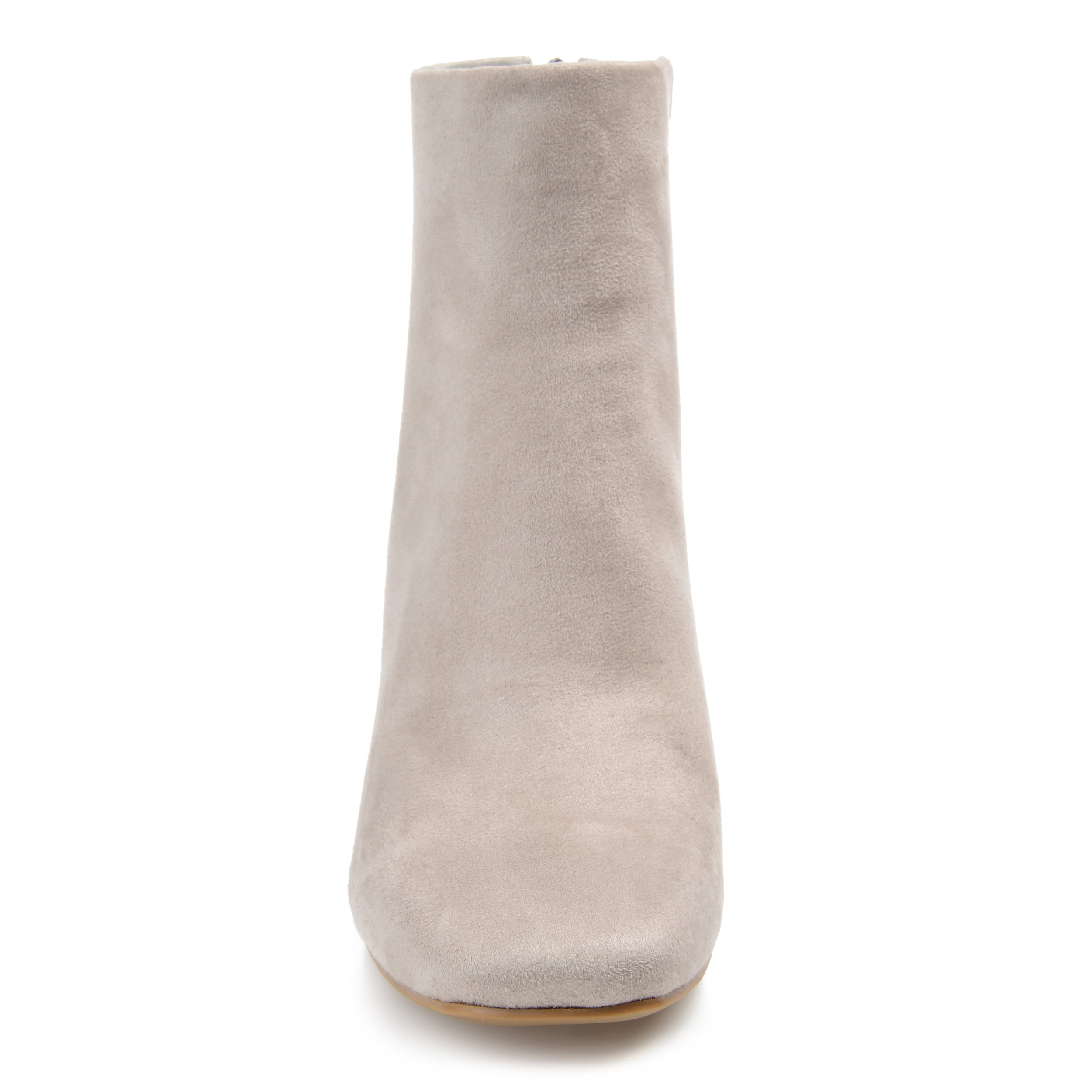 Journee Womens Audrina Back Heel Zip Stacked Heel Booties