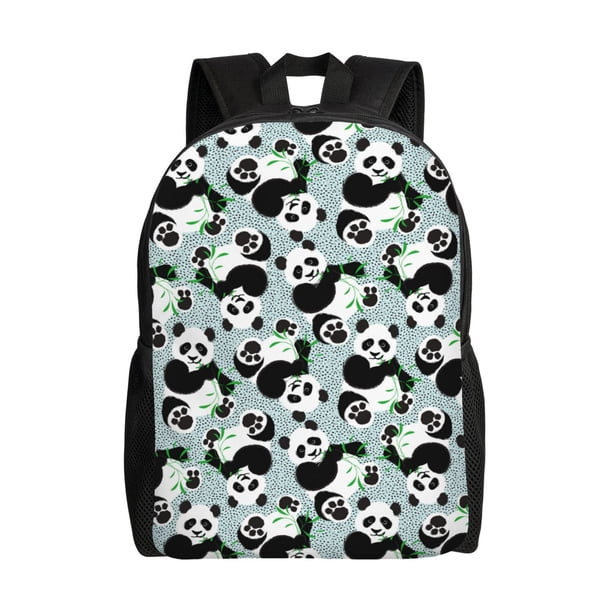 Balery Panda And Eucalyptus Mochila - Mochila Estilosa y Duradera para Laptop de 15 Pulgadas con Tela Oxford Impermeable